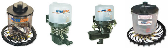 Interlube motorpumps for centralised lubrication systems for buses, lorries and construction machinery