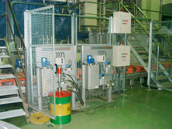 Oil and Grease lubrication system in a beverage plant